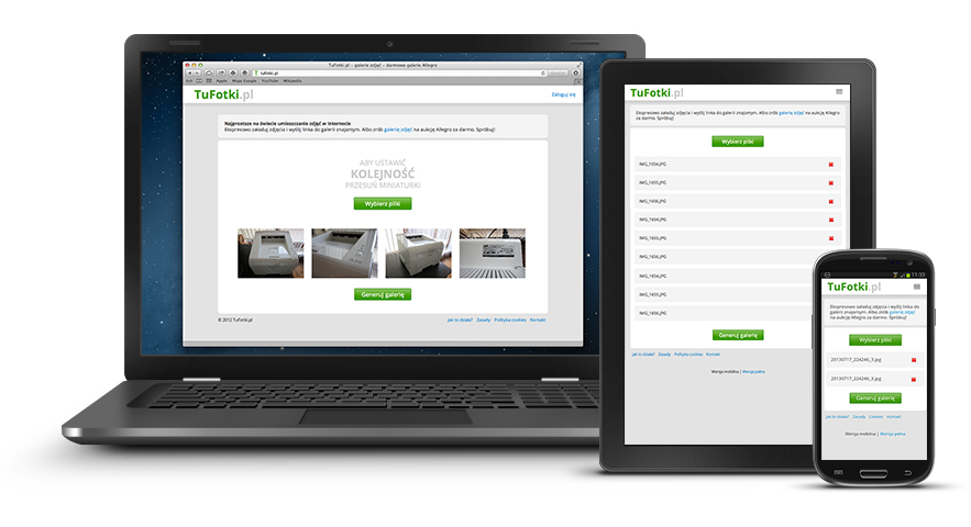 Tufotki.pl na komputerze, tablecie, smartfonie